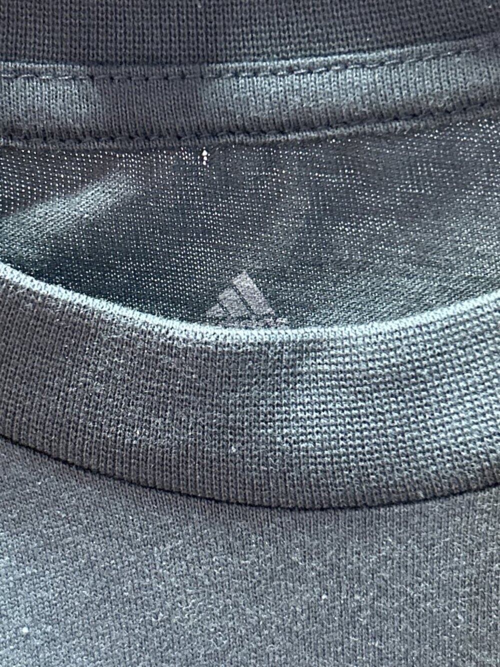 Adidas Mens Small Blue Graphic Logo T-Shirt With Tags Crew Neck w FLAW - Picture 9 of 12
